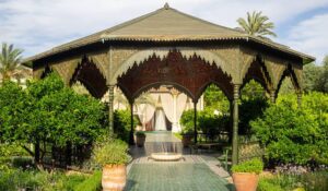 Central pavillion of the Jardin Secret, Marrakesh