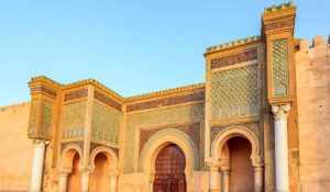 Bab Mansour is a monumental gate in Meknes, Morocco