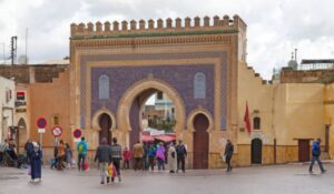 Fez, Morocco The Bab Abi al-Jounoud or Bab Bou Jeloud