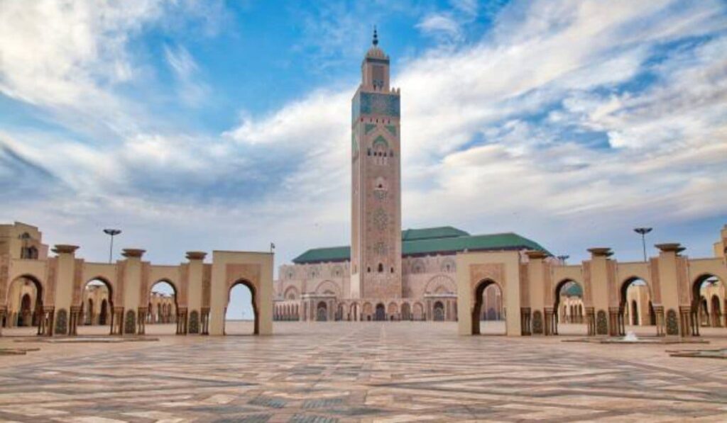 Hassan II Mosque in Casablanca, biggest city in Morocco