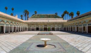 Inner courtyard of the Bahia Palace in Marrakech