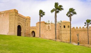 Kasbah of the Oudayas entry Bab El Kebir in Rabat Morocco, Bab Loudaya