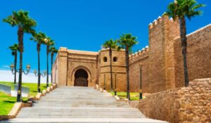 Kasbah of the Udayas and gate Bab Oudaia in Rabat, Morocco