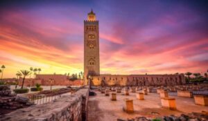 The platform of Ville railway station, Tangier, Morocco