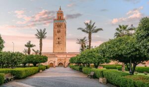 Marrakech, Morocco Jemaa el-Fnaa view