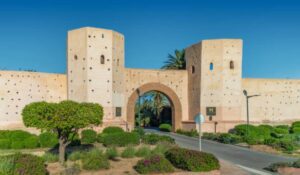 Marrakech, Morocco. Amazing ambience of Royal Mansour hotel in Marrakech