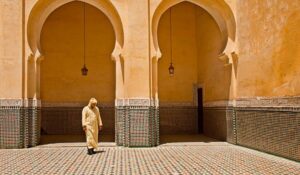 Morocco, Meknes. Tomb of Moulay Ismail