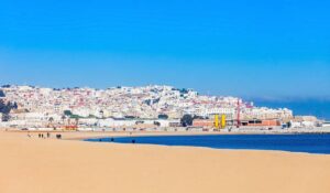 Tangier city beach in Tangier, Morocco