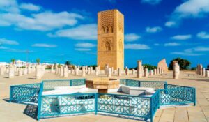 The Hassan Tower in Rabat, Morocco