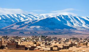 Village under the Atlas Mountains in Morocco