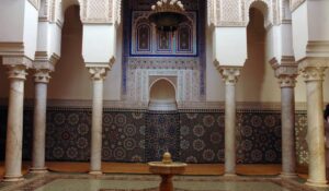 Architecture of the old town of Meknes in Morocco