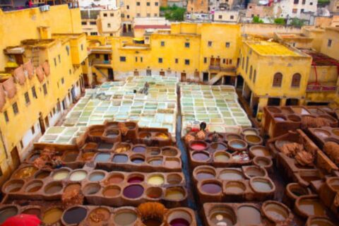 Chouara Tannery in Fez Morocco