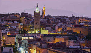 Panorama of Meknes in the Evening