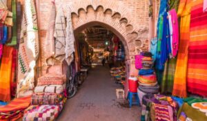 Souvenirs on the Jamaa el Fna Market in Old Medina