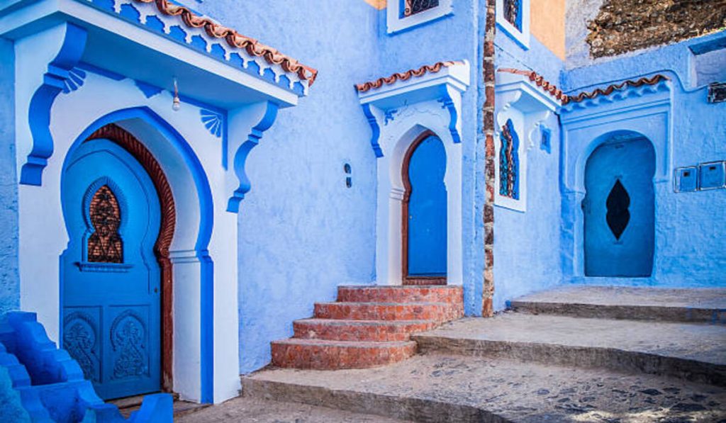 The beautiful blue medina of Chefchaouen in Morocco